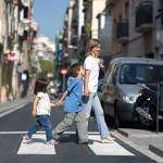 peatones y niños concientizar